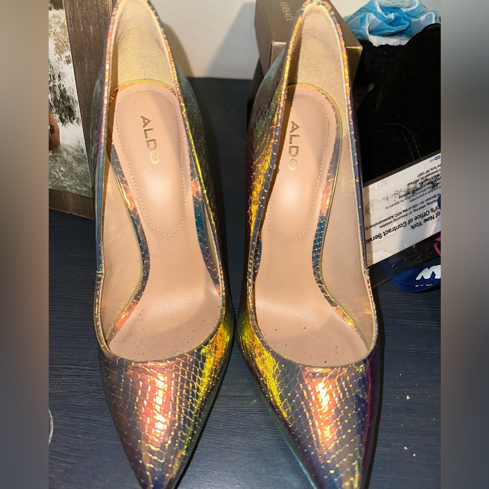 Aldo Multicolor Shimmer Heels